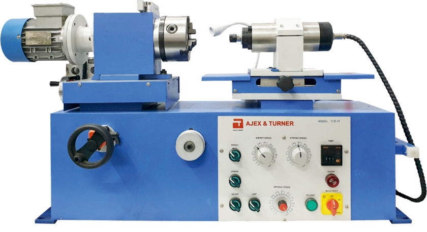 Image of the in-house tungsten carbide die polishing and re-grinding machine